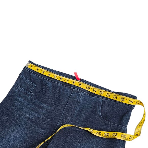 SPANX Jeanish Ankle Leggings, Denim Look, Stretch, Blue, Pull On, Size XL - Picture 7 of 8